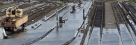 Water floods the storage yard for New York's subway cars during Tropical Storm Irene.  photo courtesy of the Metropolitan Transit Authority/Creative Commons