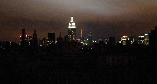 Hurricane Sandy power outage